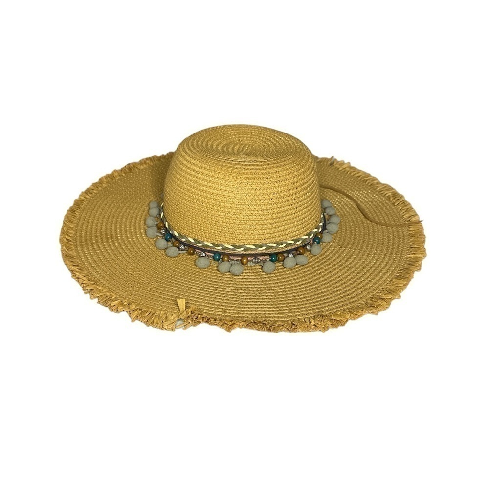 Nicole Marciano 100% Straw Beach Hat